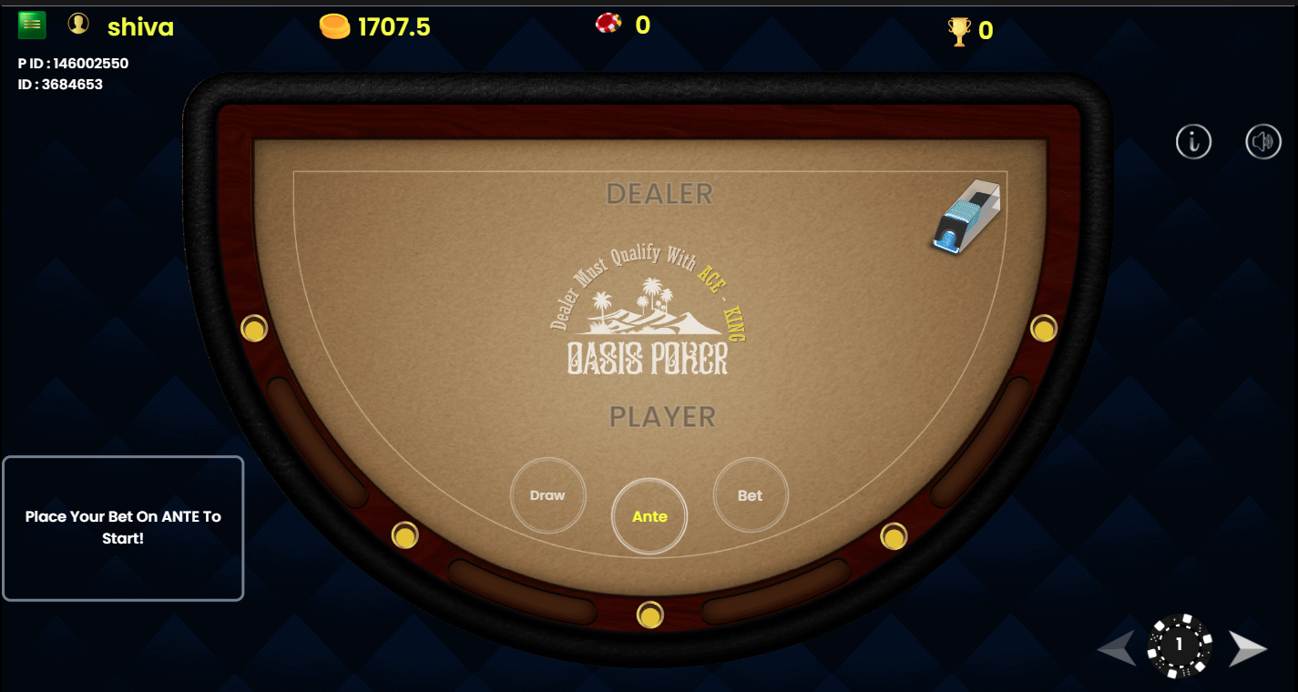 Oasis Poker Table
